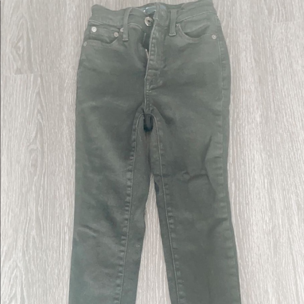 black high rise jeans